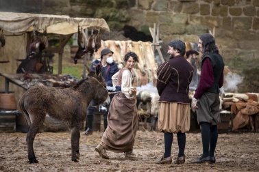 Imágenes del segundo día de rodaje de la serie 'Sin Límites' en Olite