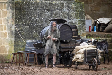 Imágenes del segundo día de rodaje de la serie 'Sin Límites' en Olite