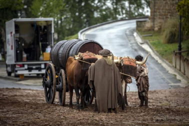 Imágenes del segundo día de rodaje de la serie 'Sin Límites' en Olite