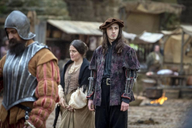Imágenes del segundo día de rodaje de la serie 'Sin Límites' en Olite