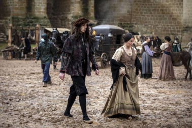 Imágenes del segundo día de rodaje de la serie 'Sin Límites' en Olite