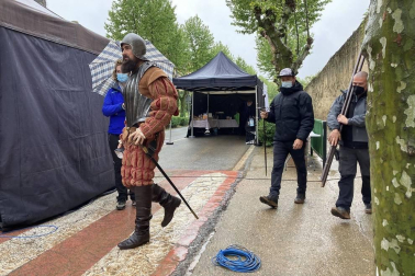 Imágenes del segundo día de rodaje de la serie 'Sin Límites' en Olite