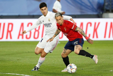 Imágenes del partido entre Real Madrid y Osasuna en el estadio Alfredo Di Stéfano.
