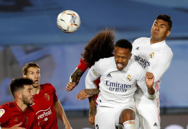 Imágenes del partido entre Real Madrid y Osasuna en el estadio Alfredo Di Stéfano.