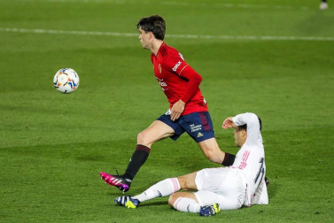 Imágenes del partido entre Real Madrid y Osasuna en el estadio Alfredo Di Stéfano.