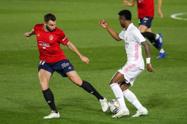 Imágenes del partido entre Real Madrid y Osasuna en el estadio Alfredo Di Stéfano.