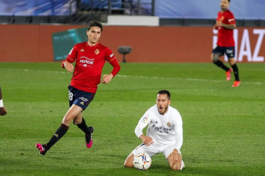 Imágenes del partido entre Real Madrid y Osasuna en el estadio Alfredo Di Stéfano.