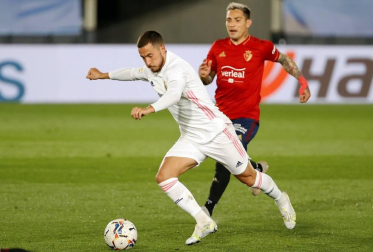 Imágenes del partido entre Real Madrid y Osasuna en el estadio Alfredo Di Stéfano.