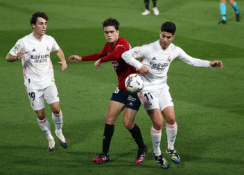 Imágenes del partido entre Real Madrid y Osasuna en el estadio Alfredo Di Stéfano.