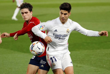 Imágenes del partido entre Real Madrid y Osasuna en el estadio Alfredo Di Stéfano.