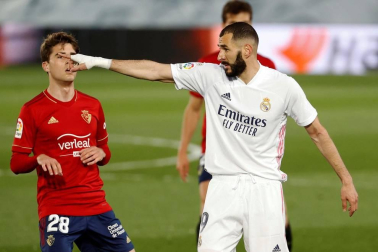 Imágenes del partido entre Real Madrid y Osasuna en el estadio Alfredo Di Stéfano.