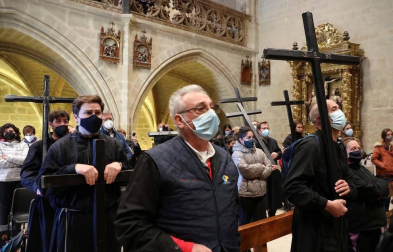 Ujué ha celebrado este domingo, día 2 de mayo, cinco eucaristías en las que se han repartido los pueblos que, en un contexto normal, hubieran peregrinado hasta el santuario.