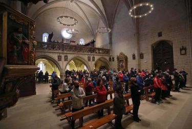 Ujué ha celebrado este domingo, día 2 de mayo, cinco eucaristías en las que se han repartido los pueblos que, en un contexto normal, hubieran peregrinado hasta el santuario.