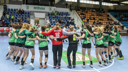 Final del play-off de Primera Nacional Femenino disputada en el Pabellón Anaitasuna