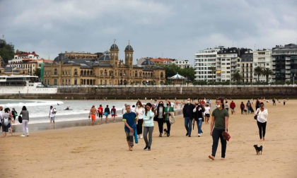 El primer día sin cierre perimetras tras el fin del estado de alarma, San Sebastián y Zarautz se confirmaron como dos de los destinos predilectos para los navarros
