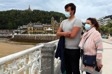 El primer día sin cierre perimetras tras el fin del estado de alarma, San Sebastián y Zarautz se confirmaron como dos de los destinos predilectos para los navarros