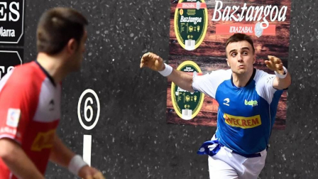 El vízcaino y el navarro se impusieron a Peña y Albisu por 22-7 en el frontón Bizkaia
