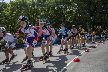 Galería de fotos del Campeonato de España de patinaje de velocidad júnior y senior disputado en el circuito del Antoniutti, en Pamplona