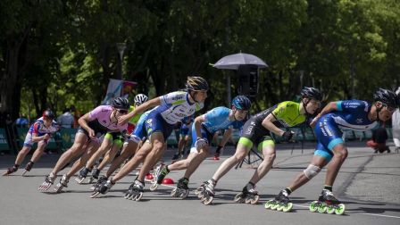 Galería de fotos del Campeonato de España de patinaje de velocidad júnior y senior disputado en el circuito del Antoniutti, en Pamplona