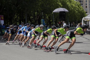 Galería de fotos del Campeonato de España de patinaje de velocidad júnior y senior disputado en el circuito del Antoniutti, en Pamplona