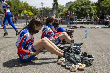 Galería de fotos del Campeonato de España de patinaje de velocidad júnior y senior disputado en el circuito del Antoniutti, en Pamplona
