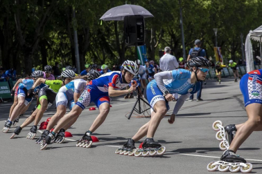 Galería de fotos del Campeonato de España de patinaje de velocidad júnior y senior disputado en el circuito del Antoniutti, en Pamplona