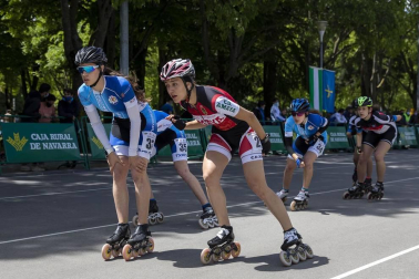 Galería de fotos del Campeonato de España de patinaje de velocidad júnior y senior disputado en el circuito del Antoniutti, en Pamplona
