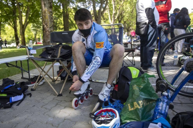 Galería de fotos del Campeonato de España de patinaje de velocidad júnior y senior disputado en el circuito del Antoniutti, en Pamplona