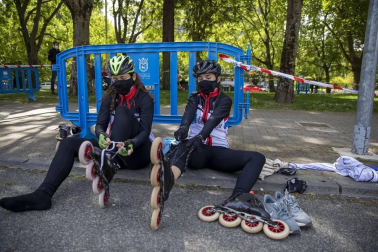 Galería de fotos del Campeonato de España de patinaje de velocidad júnior y senior disputado en el circuito del Antoniutti, en Pamplona