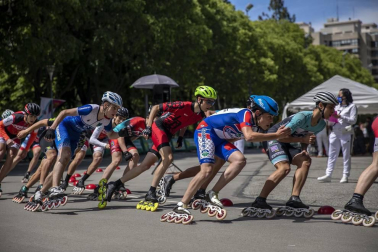 Galería de fotos del Campeonato de España de patinaje de velocidad júnior y senior disputado en el circuito del Antoniutti, en Pamplona