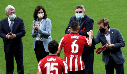 Galería de fotos del acto que ha tenido lugar en un Wanda Metropolitano sin aficionados