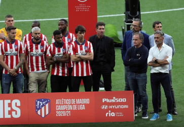 Galería de fotos del acto que ha tenido lugar en un Wanda Metropolitano sin aficionados