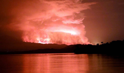 El Gobierno del Congo evacua la ciudad de Goma por erupción de un volcán