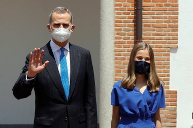 La princesa Leonor se confirma con el rey como padrino