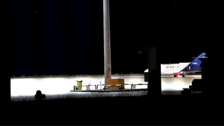 Ghali abandona España desde el aeropuerto de Noáin