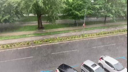 Vídeo de la tormenta de este jueves en Pamplona