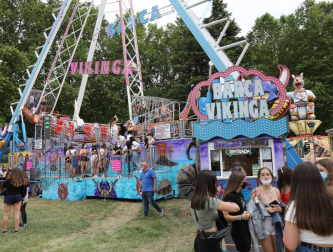 Todas las fotos de la apertura del recinto ferial en el parque de la Runa, en la Rochapea, este viernes