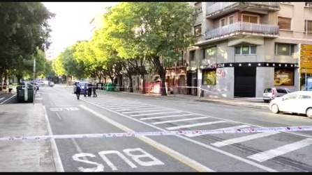 La calle Navas de Tolosa, cortada al tráfico