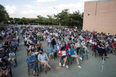 El barrio de Lourdes volvió a celebrar este sábado su Paloteado tras tener que cancelarse el año pasado por la pandemia