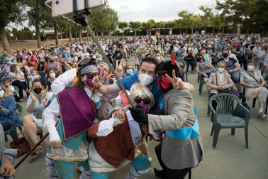 El barrio de Lourdes volvió a celebrar este sábado su Paloteado tras tener que cancelarse el año pasado por la pandemia