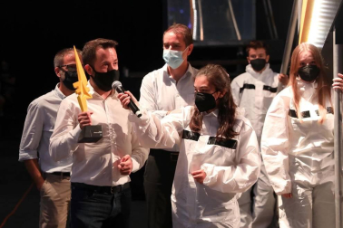La idea Bioheart obtuvo el máximo galardón en el concurso internacional SciencEkaitza, celebrado este viernes 25 de junio en un Navarra Arena con las entradas agotadas para la gala.