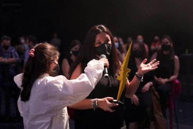 La idea Bioheart obtuvo el máximo galardón en el concurso internacional SciencEkaitza, celebrado este viernes 25 de junio en un Navarra Arena con las entradas agotadas para la gala.
