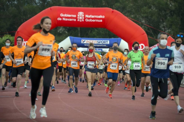 Abdelkader Algham y Ana Llorens ganan la prueba de 8 kilómetros, que tuvo 300 inscritos.