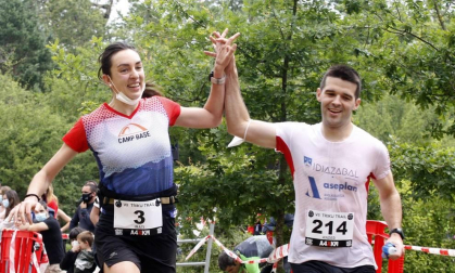 219 corredores completaron los 21 kilómetros de la cita de Etxarri Aranatz, puntuable para el campeonato de la Federación Navarra de Montaña.