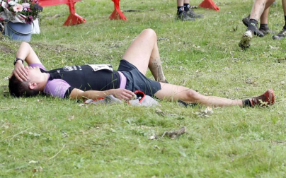 219 corredores completaron los 21 kilómetros de la cita de Etxarri Aranatz, puntuable para el campeonato de la Federación Navarra de Montaña.