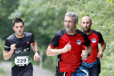 219 corredores completaron los 21 kilómetros de la cita de Etxarri Aranatz, puntuable para el campeonato de la Federación Navarra de Montaña.