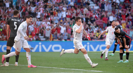 Gol de César Azpilicueta contra Croacia paso a paso.