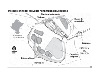 Instalaciones del proyecto Mina Muga en Sangüesa
