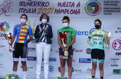 Podio final de la Vuelta a Pamplona júnior