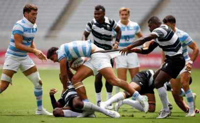 Argentina y Fiji de rugby